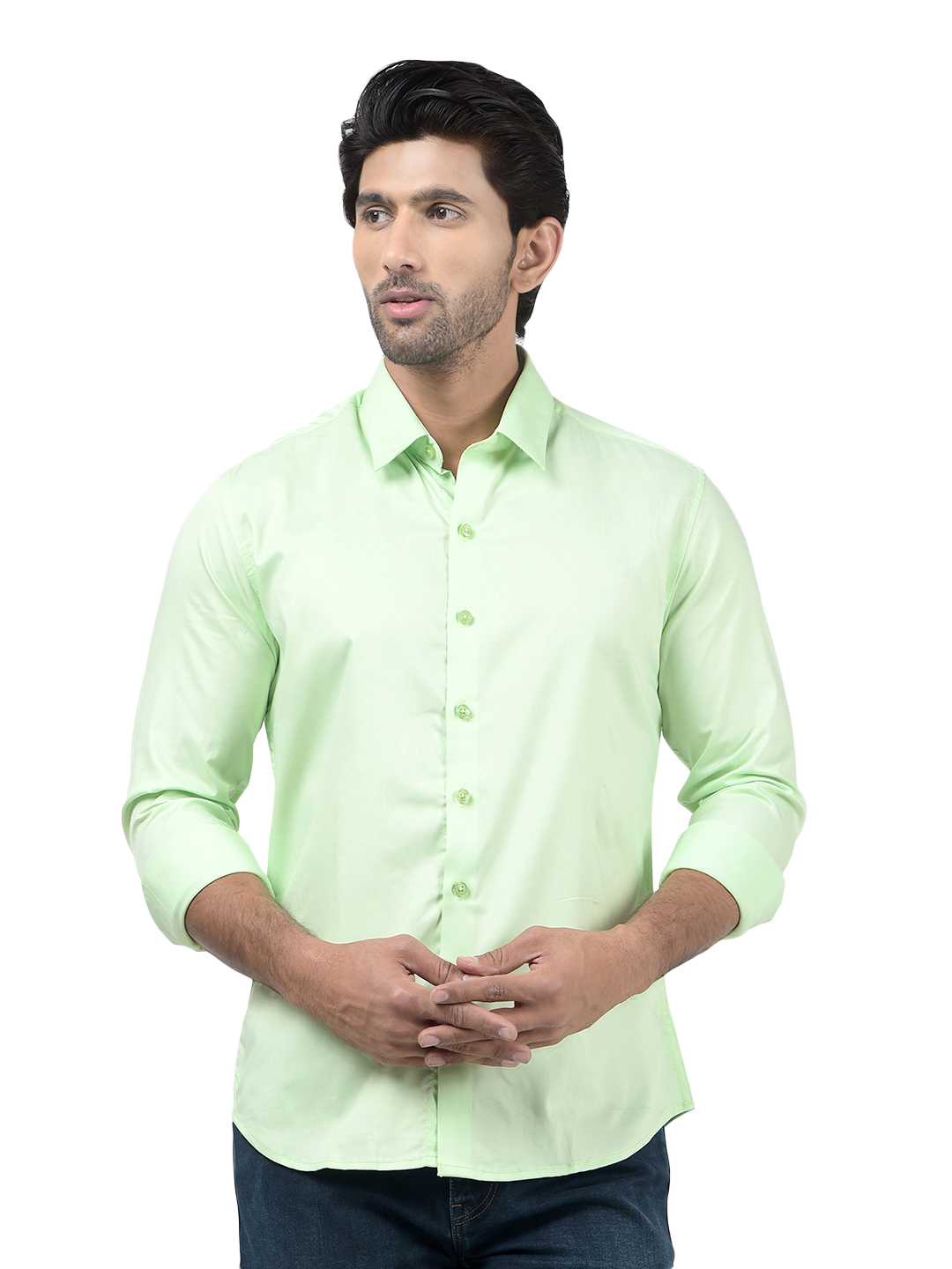 Numero Uno Men SOLID Green Shirt